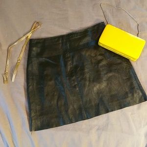 Leather Mini Skirt